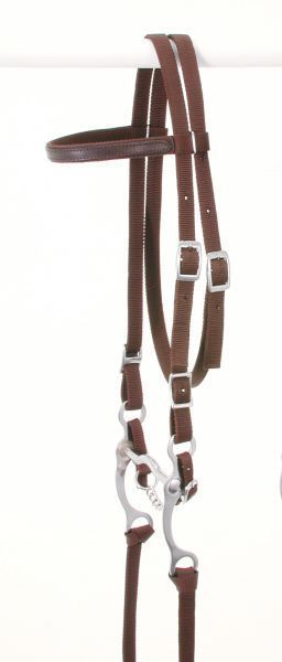 King Series Black Nylon Western Pony Bridle