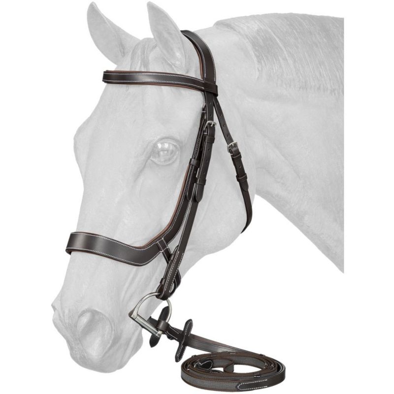 Equitare Cadence Ergonomic Western Bridle Black