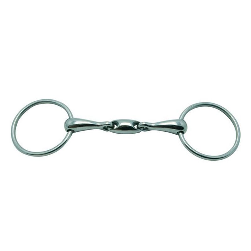 Metalab Double Jointed Oval Link Snaffle 18mm 5.25