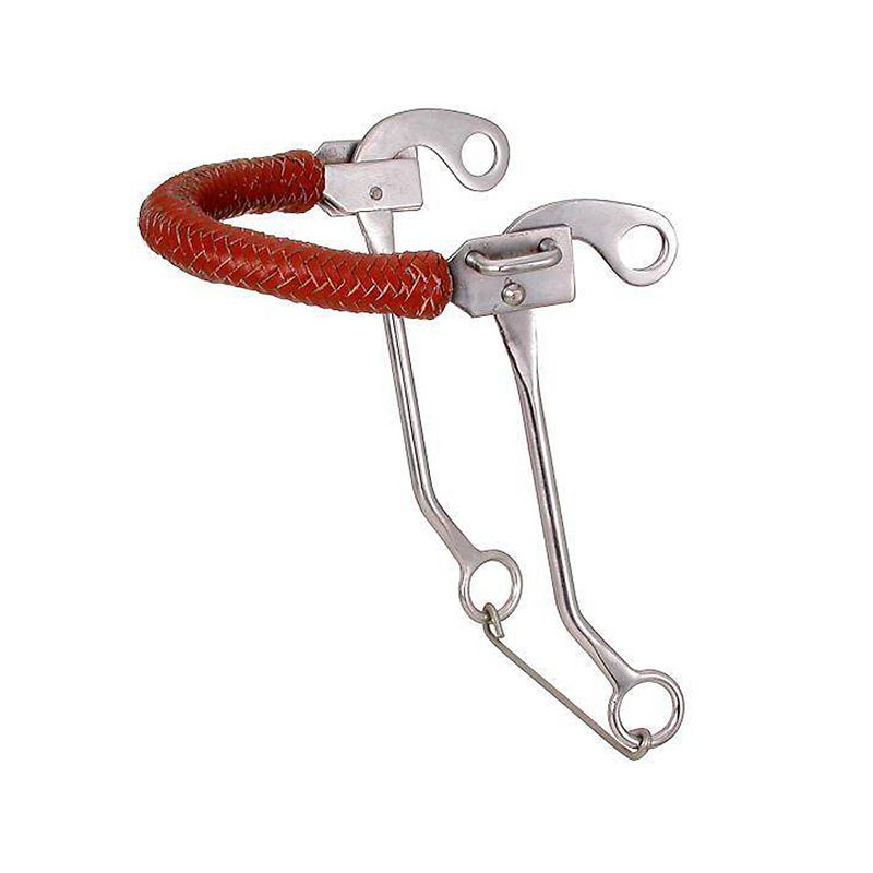 Tough1 Braided Leather Nose Hackamore