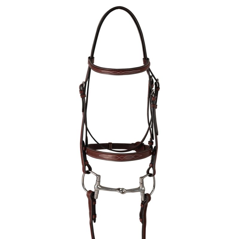 Huntley Eq Fancy Stitched Western Bridle Sml Pony