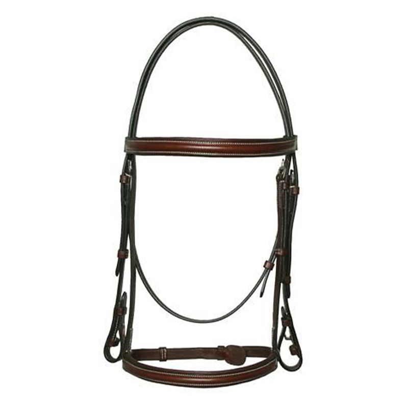 Western Bridle With Laced Reins Cob Chocolate