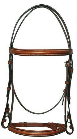 Western Bridle With Laced Reins Cob Chocolate