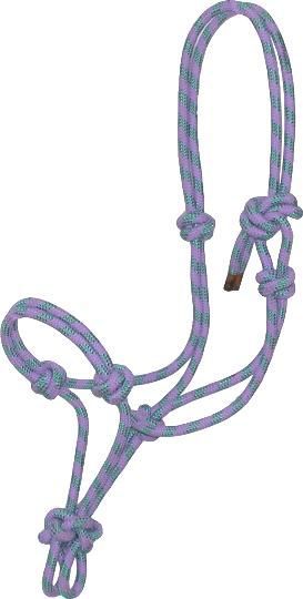 Gatsby Cowboy Rope Halter Horse Light Purple/Green