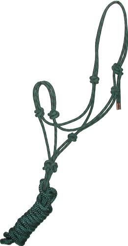 Gatsby Cowboy Rope Halter W/Lead Horse Hunter/Black