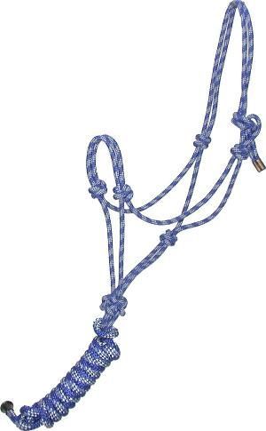 Gatsby Cowboy Rope Halter w/Lead Horse Royal/Steel Grey