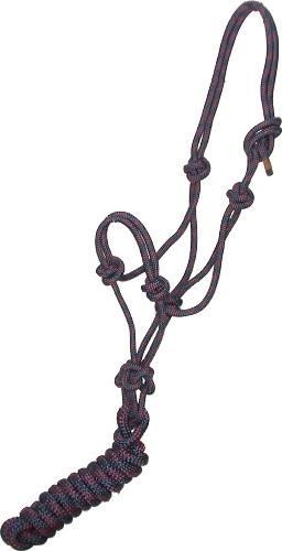 Gatsby Prof Cowboy Rope Halter Horse Navy/Burgundy