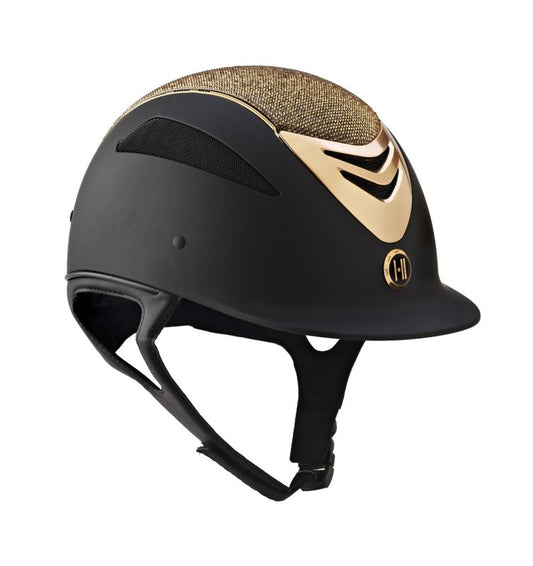 One K Defender Glamour Rose Gold Horse Riding Helmet Medium Long Oval