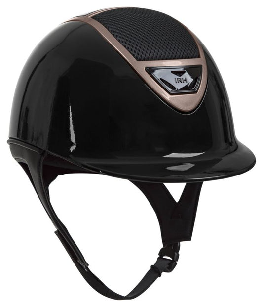 IRH IR4G XLT Black Gloss Helmet With Rose Gold Frame Large