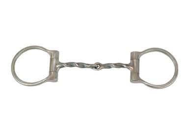 Western SS Twist Snaffle D-Ring Bit