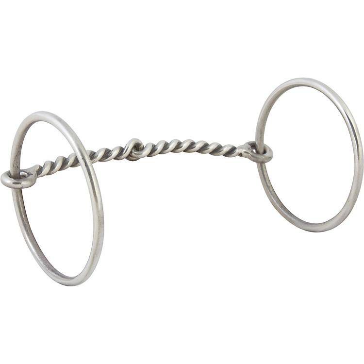 Western SS Twisted Wire Snaffle O-Ring Bit