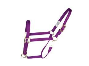 Deluxe 3-Ply Adjustable Nylon Halter w/Snap Averag