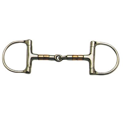 Korsteel Copper/Steel Rollers Jointed Dee Snaffle