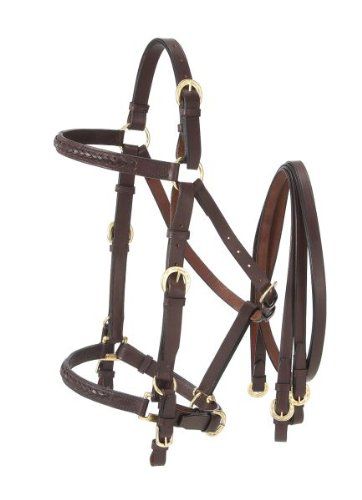 Australian Outrider Western Bridle with Reins Black