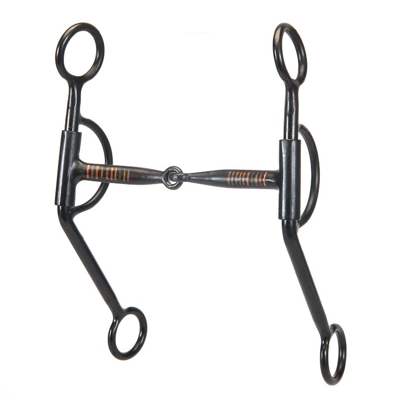 Western BS Copper Inlay Snaffle Double Rein Bit