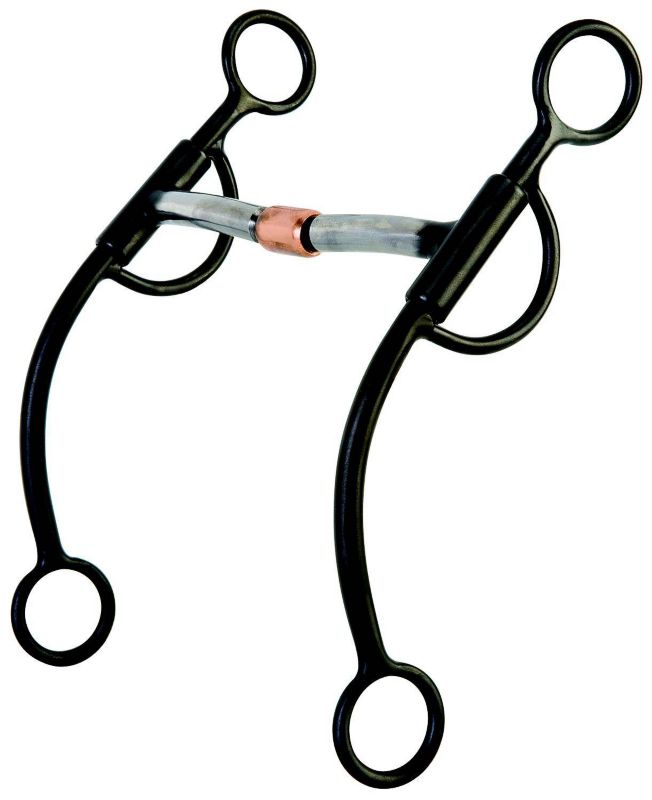 Weaver Prof Thin Style Shank Snaffle w/Roller