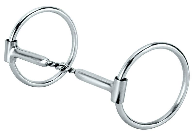 Weaver Snaffle W/ Twisted Iron Polished Mouth