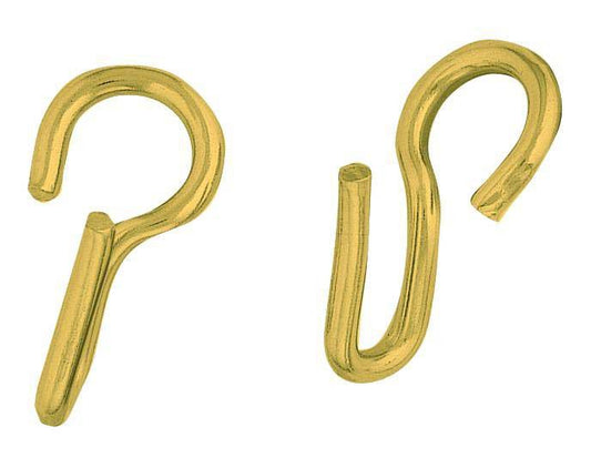 Weaver Leather Curb Chain Hooks Solid Brass