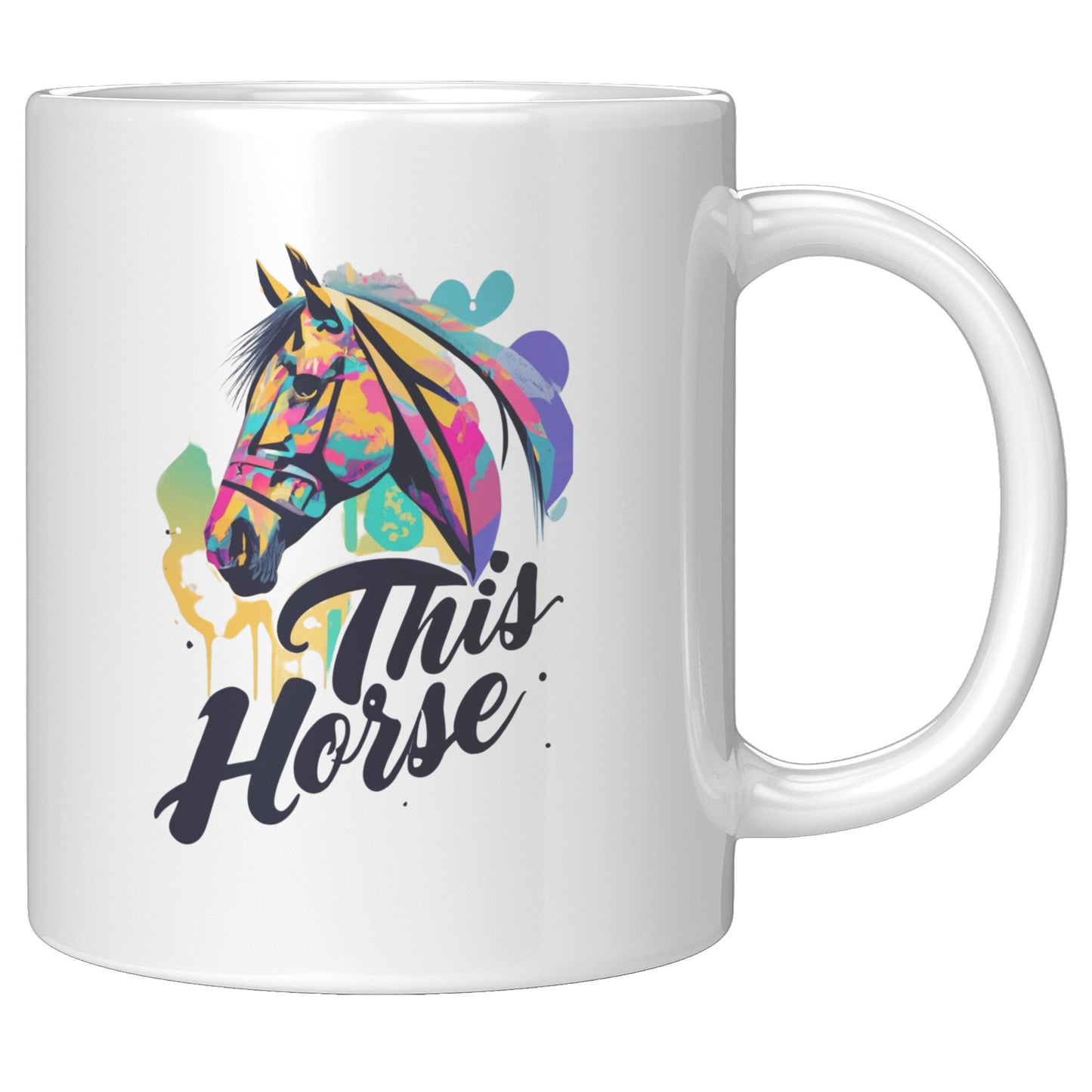 "This Horse" White Coffee Mug