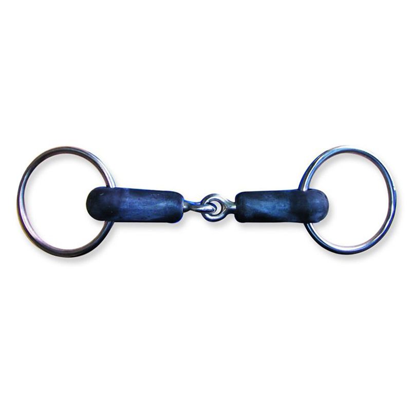 Metalab SS Hard Rubber 17mm Loose Ring Snaffle 5.2