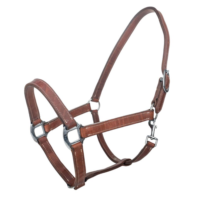 Tabelo Leather Halter w/Snap Horse Brown