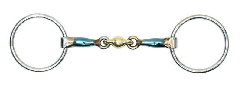 Shires Blue Alloy Loose Ring Snaffle W/Lozenge 4.5