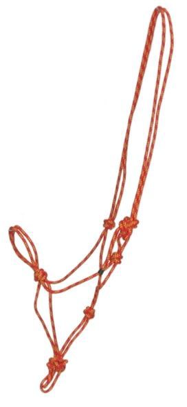 Gatsby Cowboy Classic Rope Halter Red/Gold Horse