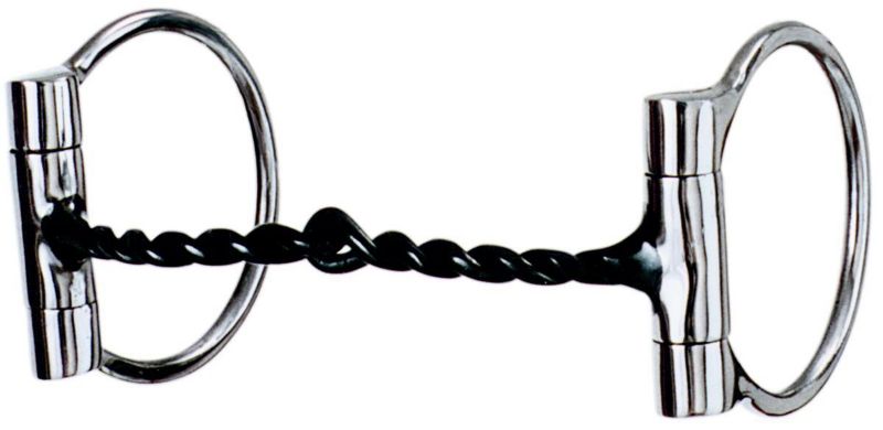 Weaver SS Twisted Snaffle D-Ring Bit