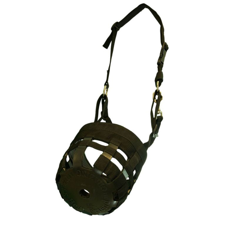 Best Friend Nylon Halter Grazing Muzzle Lrg Horse