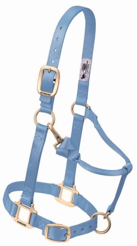 Weaver Org 3/4In Adj Snap Halter Weanling Hur Blue